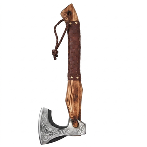 Hacha vikinga hecha a mano de la mejor calidad al por mayor, cabeza de hacha de acero al carbono, herramienta de corte de madera para acampar al aire libre - Product Image 1