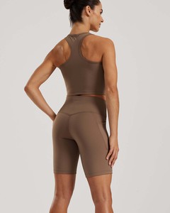 กางเกงขาสั้นคาริบูพรีเมียมแบบสั่งทำพิเศษสำหรับผู้หญิง มีกระเป๋า เอวสูง กางเกงขาสั้นผู้หญิง เอวแบบรัดกระชับ ซับเหงื่อได้ดี - Product Image 3