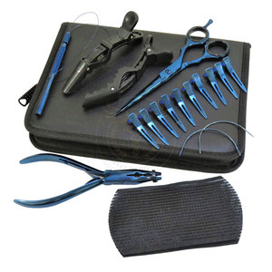 Juego de Herramientas Profesionales de Acero Inoxidable para Peinar el Cabello, para Uso en Salón, Kit de Aplicación de Extensiones de Cabello, Hecho en Pakistán - Product Image 1