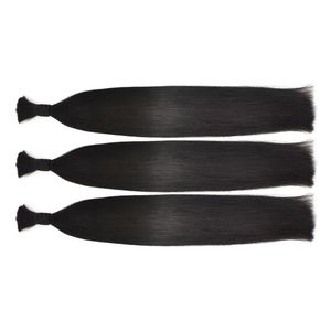 Extensiones de Cabello Humano Remy Indio, Doble Trama a Máquina, Puntas Completas, Tejido Liso Negro, Suave, Precio de Fábrica, Sin Químicos - Product Image 1