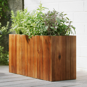 Jardinera rectangular de madera de acacia estilo vintage a buen precio, jardinera grande para exteriores, venta al por mayor desde Vietnam - Product Image 4