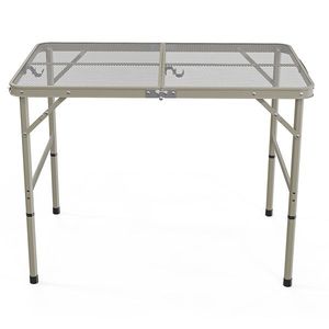 Portable 3FT Convertible Picnic <b>Table</b> with <b>Adjustable</b> Height for Gym Camping Farmhouse Outdoor Park Use Wood Panel <b>Folding</b> <b>Table</b> - Product Image 2