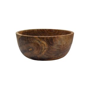 Bol de service en bois d'acacia, design premium, durable, décoration pour la maison, hôtels, restaurants, vaisselle, bol à soupe, bol à collation - Product Image 3