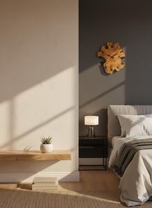 Handmade Olive Wood Wall Art - <b>Large</b> Natural Edge Clock - Product Image 2