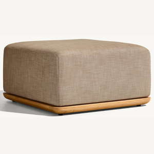 โซฟาออตโตมันไม้สักคุณภาพสูงสำหรับนั่งพักผ่อนภายในบ้านในสไตล์โมเดิร์นเรียบง่าย เหมาะสำหรับห้องนั่งเล่นในวิลล่า - Product Image 4