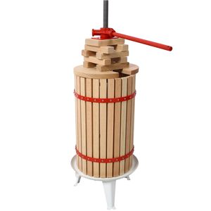 Prensa de vino de madera maciza de 7,9 galones para máquina Manual de jugo de manzana y UVA, 8 bloques, máquina para hacer vino de bebidas de cocina de alta resistencia - Product Image 3