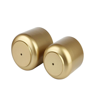<b>Large</b> Gold <b>Planters</b> Metal Aloe Brass-Tone Plant Pots Indoor Decorative Flower Pots with Drain Holes - Product Image 4