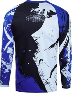 Maillot de moto à séchage rapide, t-shirt de vélo de montagne à manches longues, maillot de descente FOXFTA, maillot de VTT camouflage respirant - Product Image 4