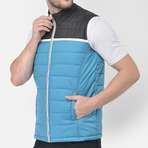 Chaleco acolchado ligero con logotipo personalizado para hombre, chaqueta sin mangas, chaleco cálido de invierno, chalecos acolchados para hombre y mujer. - Product Image 1
