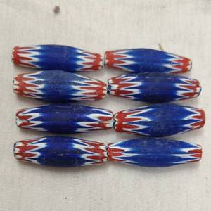 Custom Made Crystal Lampwork & Glass Chevron <b>Beads</b> Large Sizes Eco-Friendly Handmade Recycled for Jewelry Designers <b>Bead</b> Stores - Product Image 2