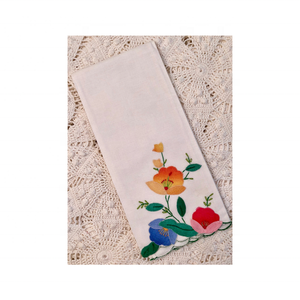 GOTS certificado cereza borde rojo 100% algodón bordado 18x28 pulgadas 180 GSM duradero nuevo lazo colgante al por mayor toallas de cocina - Product Image 5