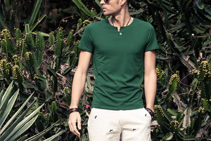 เสื้อยืดแขนสั้นผู้ชายคุณภาพสูงสำหรับออกกำลังกายฤดูร้อน ดีไซน์ใหม่ ผ้าฝ้ายเจอร์ซีย์ 100% คอกลม เหมาะสำหรับฟิตเนสกลางแจ้งและเพาะกาย - Product Image 5
