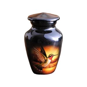 Proveedor de cantidad al por mayor de excelente calidad, diseño único, acabado personalizado, cenizas funerarias, recuerdo de aluminio, urnas de cremación - Product Image 1