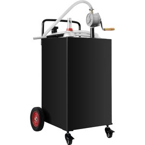 Serbatoio di Trasferimento Carburante Manuale da 35 Galloni con 4 Ruote per Benzina e Diesel, per Auto, Attrezzature per la Gestione del Prato e Materiali - Product Image 2
