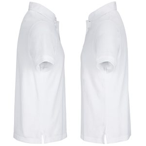 Chemise à manches courtes pour homme, couleur unie marron, style décontracté, coupe classique, boutons sur le devant, 100% polyester, service OEM - Product Image 5