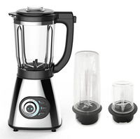 Licuadora de Mesa YIDA MHMF YD-2699P, 1000W, Jarra de Vidrio de 1.75L (Base de Acero Inoxidable), Programa Preestablecido, Velocidad Variable, Bloqueo de Seguridad, 6 Cuchillas, Uso Doméstico