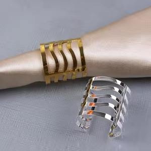 Anillo de Servilleta Metálico de Diseño para Decoración de Mesa de Restaurante, Estilización de Bodas y Eventos - Product Image 6