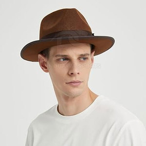 Chapeaux Fedora vintage élégants pour hommes et femmes, chapeau à large bord confortable, idéal pour les fêtes et le style décontracté de rue - Product Image 3
