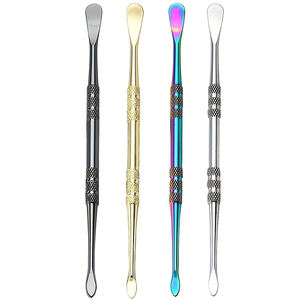Empujador de Cutículas Profesional de Acero Inoxidable para Belleza, Herramientas de Manicura Multicolor Arcoíris y Chapadas en Oro al por Mayor - Product Image 1