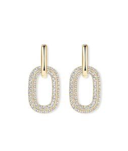 Pendientes de Diamantes de Laboratorio Timeless Beauty, Plata 925, Estilo Vintage, Certificados por IGI, Diamantes Redondos Brillantes para Compromiso y Boda - Product Image 1