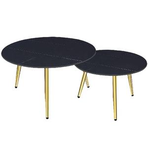 <span class=keywords><strong>Table</strong></span> <span class=keywords><strong>basse</strong></span> ronde extensible en <span class=keywords><strong>céramique</strong></span> moderne pour le salon - Product Image 5