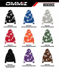 Proveedor Directo al por Mayor OMMiZ Sudadera con Capucha de Algodón Vaquero de Diseño de Alto Gramaje con Estampado de Letras, Efecto Rasgado y Estampado Hinchado Baping Spider 1.1 1 a 1 - Product Image 2