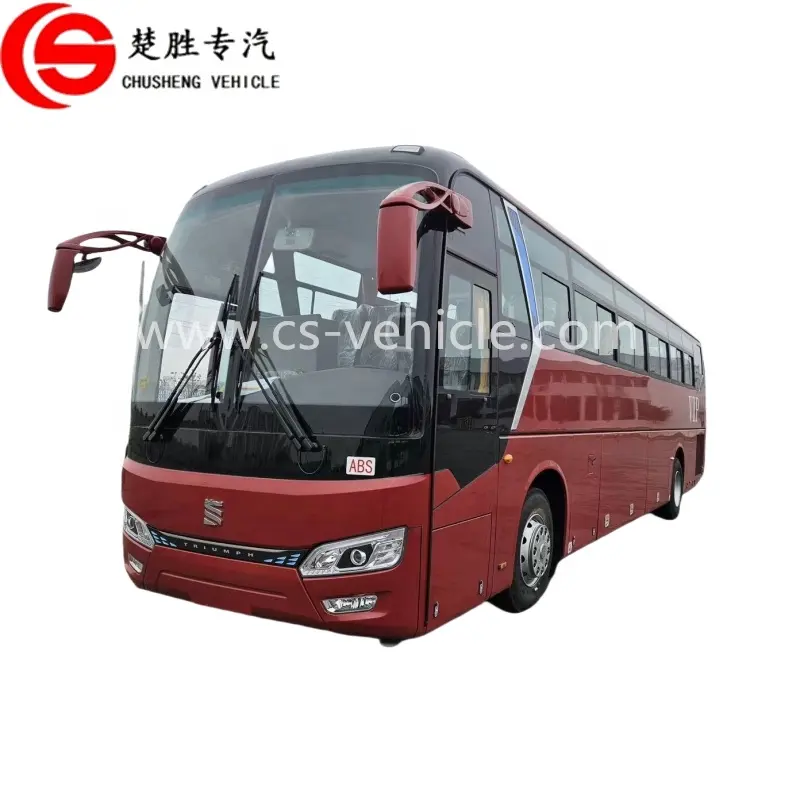 Chinese Merk Tenglong Bus 53 Zitplaatsen Dieselmotor Gloednieuwe Luxe Bus Prijs Te Koop Aan Ghana Afrika