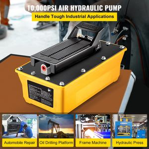 10,000 PSI Air Hydraulic <b>Pump</b> with 0.6 Gal Reservoir Foot Operated Hydraulic <b>Pump</b> with Hose <b>Spray</b> Gun - Product Image 2