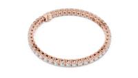 Bracelet en or 10 carats avec diamants ronds de 7,43 carats, diamants naturels, bijoux de luxe de créateur, cadeau pour femmes