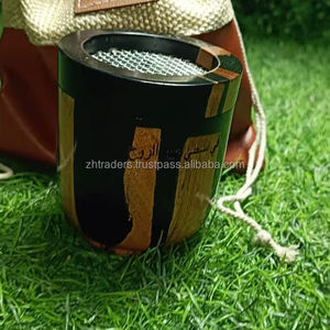 Brûleur d'encens Bakhoor en résine de luxe artisanal, design arabe contemporain pour les cadeaux de fête du Ramadan et de l'Aïd - Product Image 1