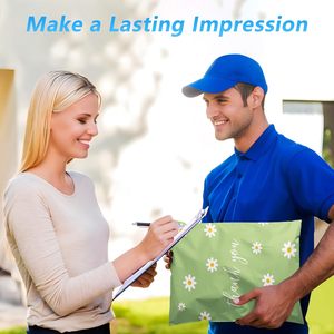 Sacs d'expédition imperméables et résistants aux déchirures Thank You Poly Mailer pour vêtements, sacs d'expédition mignons avec fermeture autocollante - Product Image 3