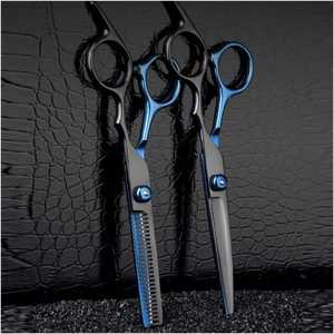 Ensemble de ciseaux de coiffure professionnels en acier inoxydable pour droitiers, qualité A+, ciseaux droits et ciseaux à effiler - Product Image 2