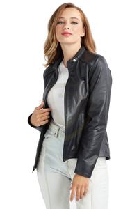 แจ็คเก็ตหนังแท้ผู้หญิงแบบใหม่มาแรง ขายส่ง ดีไซน์สวยที่สุด แจ็คเก็ตหนังผู้หญิงสั่งทำได้ - Product Image 6