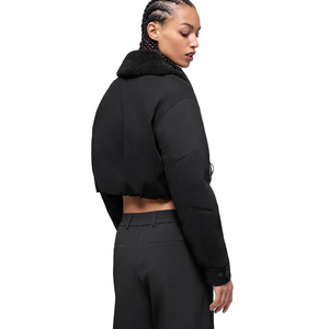 OEM Women's Navigator Sherpa Collar Quilted Jacket Cotton Blend Jacket <b>Padded</b> Utility Jacket custom Private Label manufacturer - Product Image 2