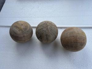 Natural Sustainable Wooden Through-Carved Decorative Balls <b>Rustic</b> Handcrafted <b>Wood</b> Sphere Set for Home Decor Craft Display - Product Image 2