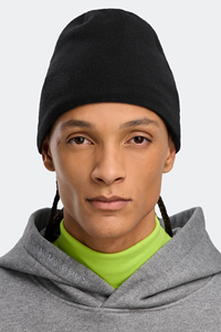 Gorro de punto personalizado con logotipo, gorro de invierno cálido, gorro unisex de punto elástico, gorro negro al por mayor. - Product Image 5