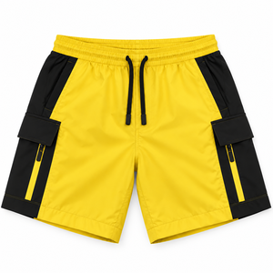 Conjunto de Pantalones Cortos y Chaqueta Cortavientos para Hombre, Diseño Color Block, con Cierre, Dos Piezas a Juego, Impermeable, de Nailon Ligero, Marca Privada - Product Image 5
