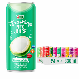 Meilleur prix 330ml boisson pétillante de jus de noix de coco échantillon gratuit boisson gazéifiée OEM/ODM Vietnam usine à bas quantité minimale de commande - Product Image 1