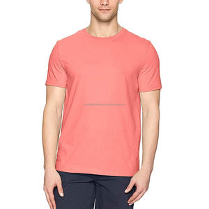 Camiseta Casual de Color Sólido para Hombre, Tejido Personalizado, Algodón Suave y Cómodo, Precio Económico al por Mayor - Product Image 1