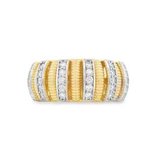 Thick Statement Cocktail Bands 1 Ct Round Lab Grown <b>Diamond</b> Dome <b>Rings</b> 10k 14k 18k Solid Real Gold Pave Set Luxury For Men Women - Product Image 1
