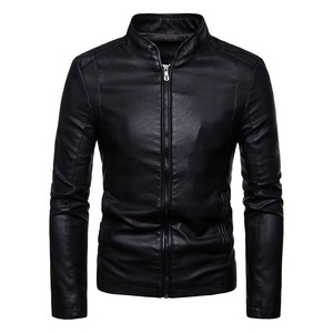 Custom Design <b>Leather</b> <b>Jacket</b> For <b>Men</b> Featuring Warm Winter <b>Jacket</b> Style And Comfortable Fit - Product Image 1