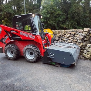 Advanced Manitou Skid Steer Loader With Mulcher Designed For Efficient <b>Brush</b> Removal And Tough Terrain Clearing - Product Image 6