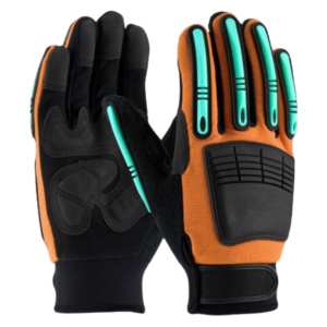 High Quality Amara Mechanic Working Gloves Reinforced Synthetic Leather Impact Cut Resistant Personal Protective Hand Safety - Product Image 4