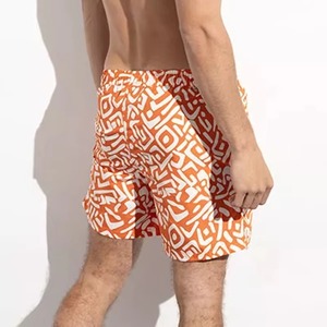 <b>Mens</b> Orange Geometric Swim <b>Trunks</b> Quick Dry Beach Shorts Summer Board Shorts OEM Wholesale Swimwear Trendy <b>Mens</b> Geometric shorts - Product Image 5