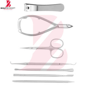 Kit de soins personnels et d'hygiène de qualité supérieure, kit de soin des ongles dernier cri - Ensemble de manucure professionnel 7 en 1 pour hommes et femmes - Product Image 4