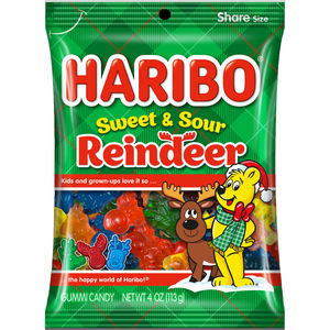 Bolsa de Dulces Navideños Haribo con Gomitas Agridulces de Reno - Product Image 1