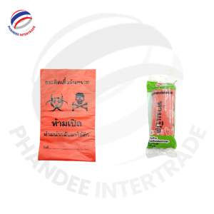 Customizable Red Biohazard <b>Medical</b> Waste <b>Bag</b> on Roll HDPE Disposable with Secure PP String for Hospital Use - Product Image 2