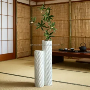 Vase à fleurs décoratif en fer carré de style côtier, pour table de salon, fournisseur en gros pour l'exportation, Zahid Exports India, grand grossiste - Product Image 1