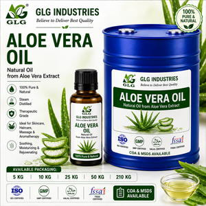 Huile d'aloe vera pour cosmétiques, soins personnels, soins capillaires, soins de la peau, massages, savons et applications de formulation commerciale - Product Image 1