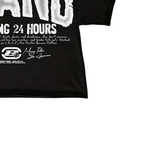 Brand 24 Hours <b>Men's</b> Oversized <b>Black</b> T-Shirt Short Sleeve Printed Letter Design Formal <b>Turtleneck</b> 100% Cotton Front Regular Fit - Product Image 3